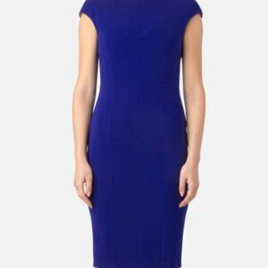 Super Matte Jersey Body Sculpted Optic Blue Dress